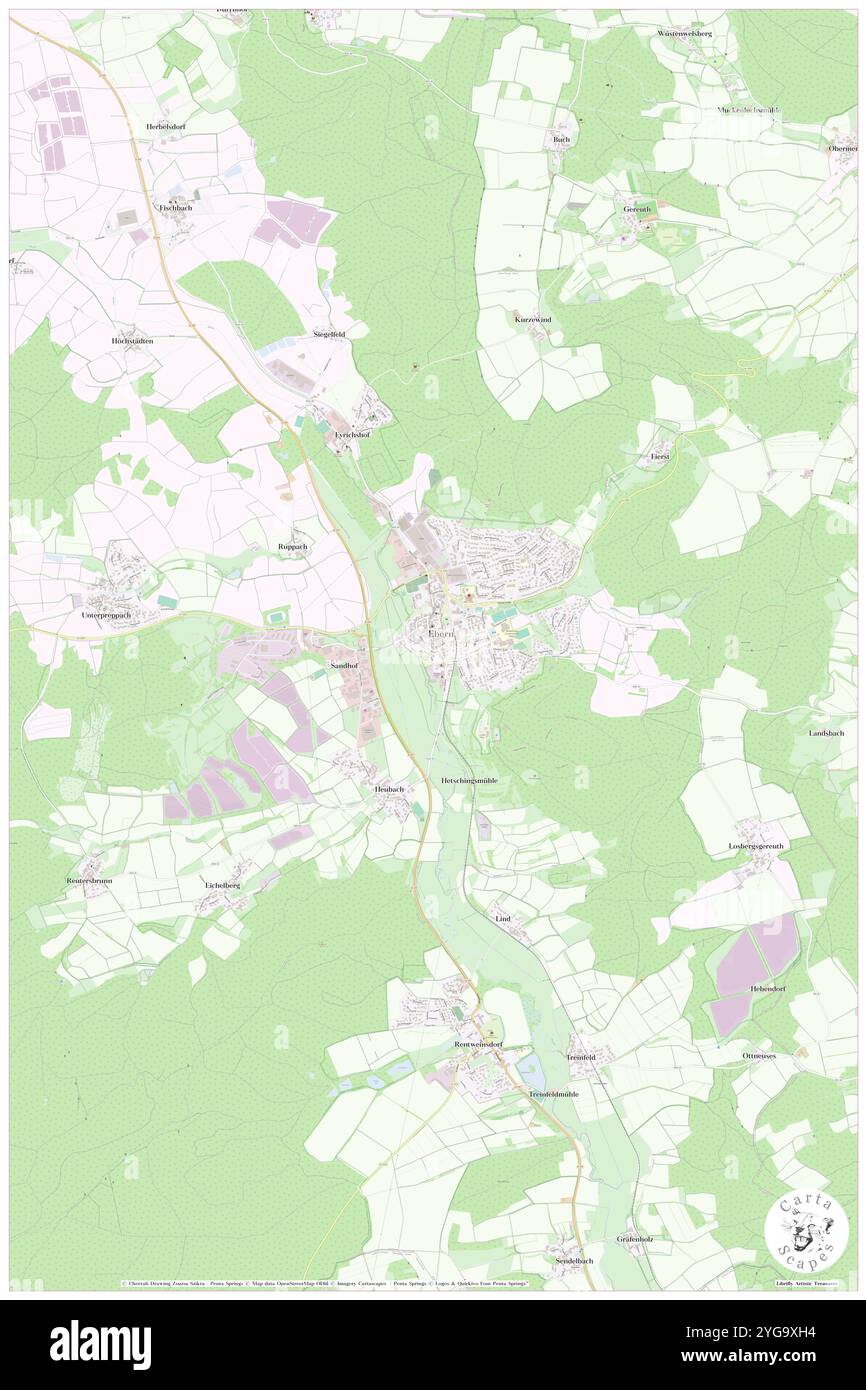 Gaensturm, Regierungsbezirk Unterfranken, DE, Germania, Baviera, N 50 5' 35'', N 10 47' 39'', MAP, Cartascapes Map pubblicata nel 2024. Esplora Cartascapes, una mappa che rivela i diversi paesaggi, culture ed ecosistemi della Terra. Viaggia attraverso il tempo e lo spazio, scoprendo l'interconnessione del passato, del presente e del futuro del nostro pianeta. Foto Stock