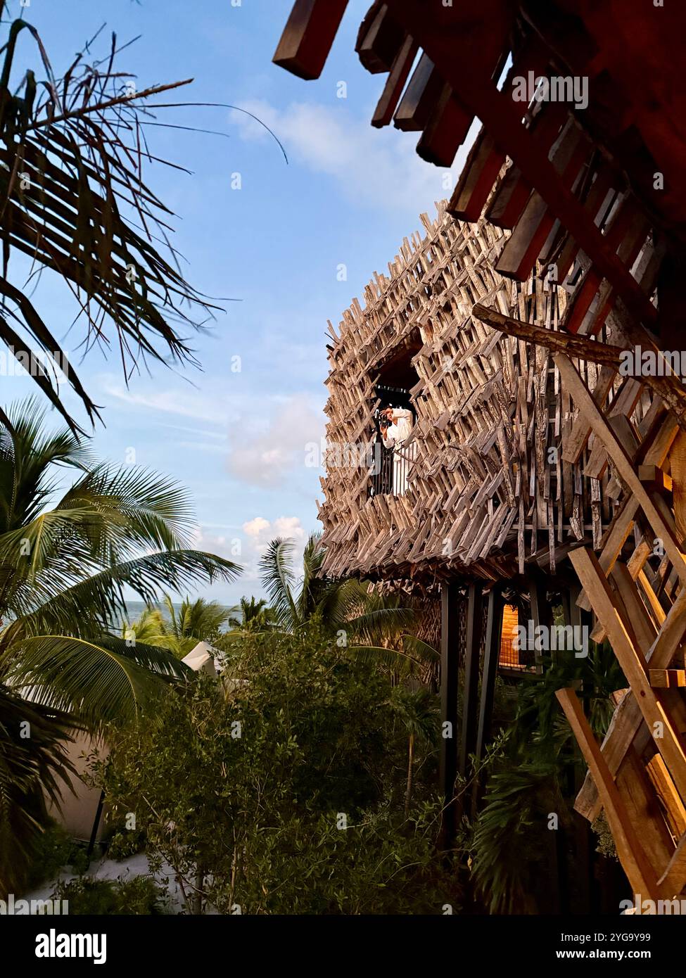 Treehouse Hotel in Messico Foto Stock