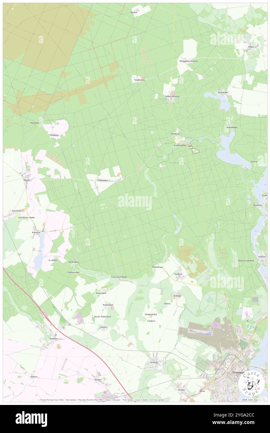 Frankendorf, DE, Germania, Brandeburgo, N 53 0' 44'', N 12 42' 7'', mappa, Cartascapes Mappa pubblicata nel 2024. Esplora Cartascapes, una mappa che rivela i diversi paesaggi, culture ed ecosistemi della Terra. Viaggia attraverso il tempo e lo spazio, scoprendo l'interconnessione del passato, del presente e del futuro del nostro pianeta. Foto Stock