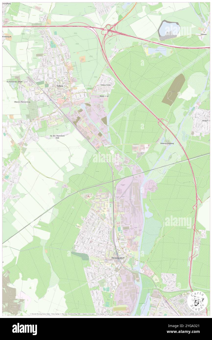 Jagerberge, DE, Germania, Brandeburgo, N 52 40' 0'', N 13 11' 59'', mappa, Cartascapes Mappa pubblicata nel 2024. Esplora Cartascapes, una mappa che rivela i diversi paesaggi, culture ed ecosistemi della Terra. Viaggia attraverso il tempo e lo spazio, scoprendo l'interconnessione del passato, del presente e del futuro del nostro pianeta. Foto Stock