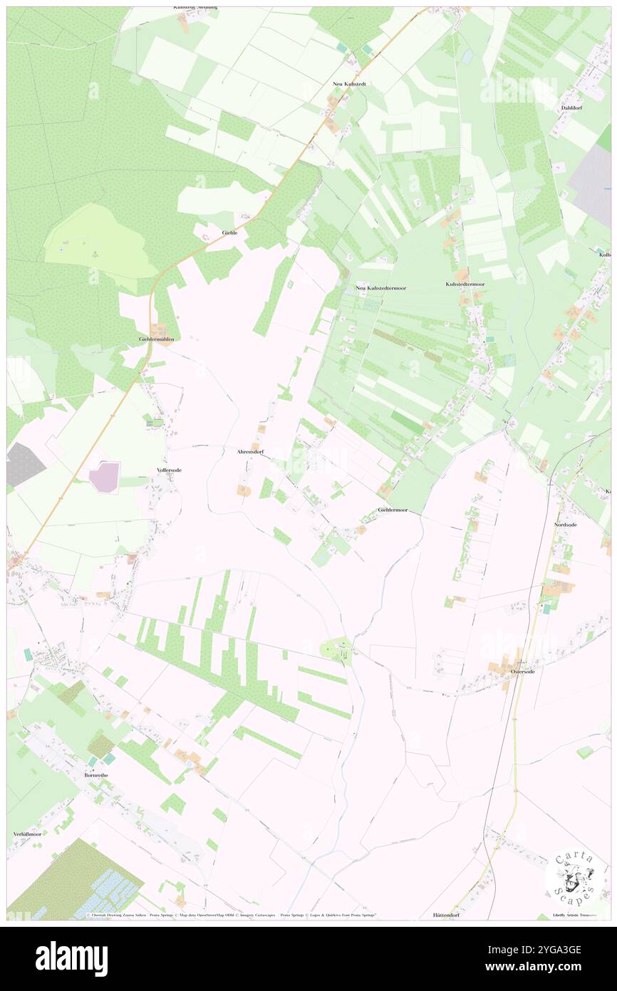 Giehlermoor, DE, Germania, bassa Sassonia, N 53 20' 3'', N 8 56' 24''', MAP, Cartascapes Map pubblicata nel 2024. Esplora Cartascapes, una mappa che rivela i diversi paesaggi, culture ed ecosistemi della Terra. Viaggia attraverso il tempo e lo spazio, scoprendo l'interconnessione del passato, del presente e del futuro del nostro pianeta. Foto Stock