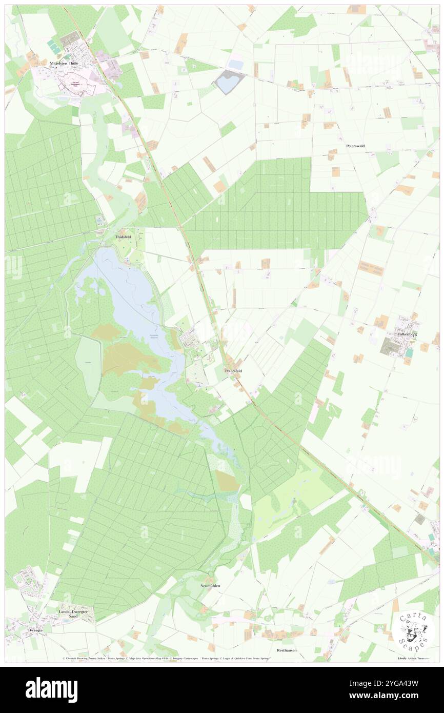 Petersfeld, DE, Germania, bassa Sassonia, N 52 55' 25'', N 7 57' 11'', mappa, Cartascapes Mappa pubblicata nel 2024. Esplora Cartascapes, una mappa che rivela i diversi paesaggi, culture ed ecosistemi della Terra. Viaggia attraverso il tempo e lo spazio, scoprendo l'interconnessione del passato, del presente e del futuro del nostro pianeta. Foto Stock