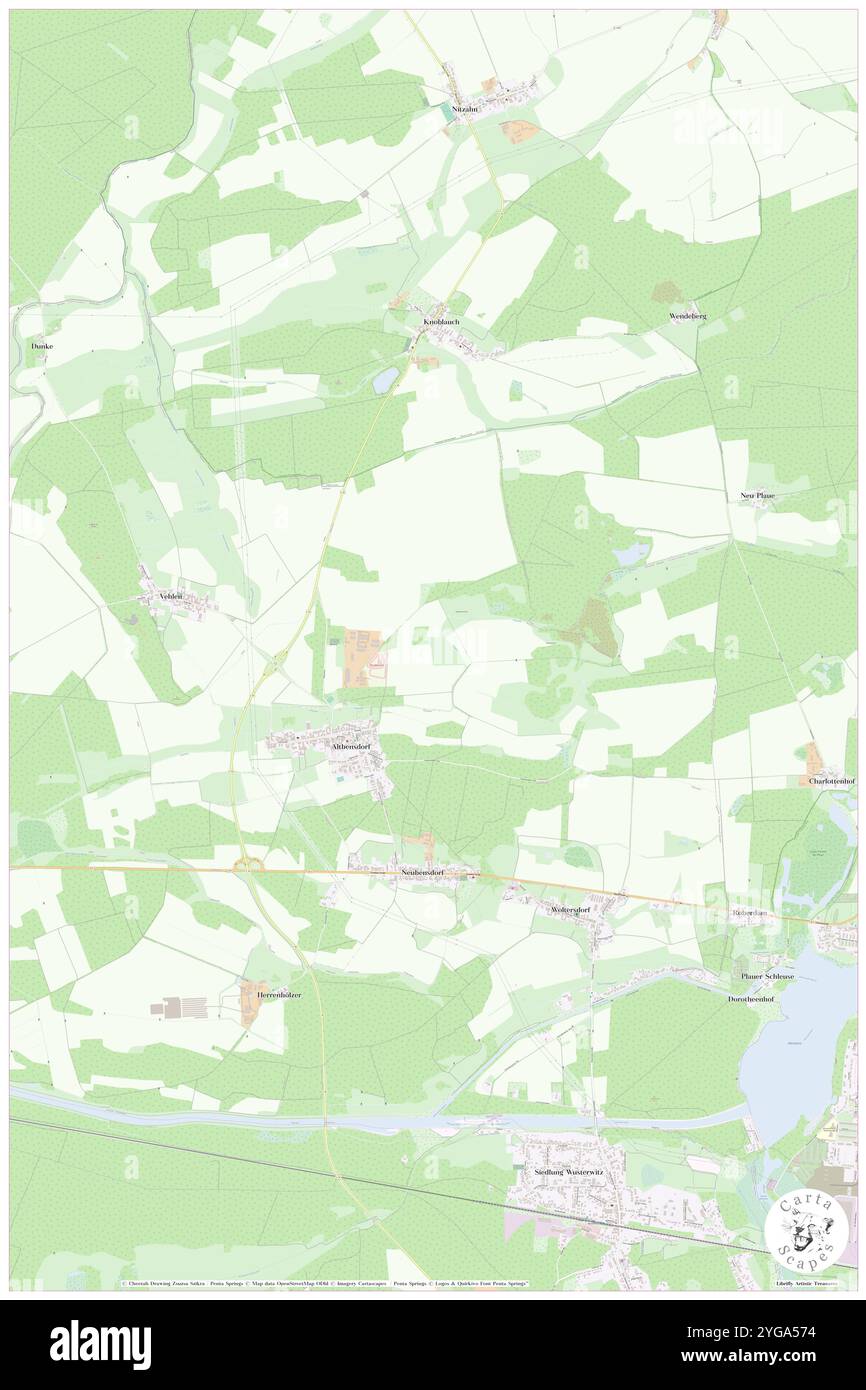 Altbensdorf, DE, Germania, Brandeburgo, N 52 25' 15'', N 12 20' 46'', mappa, Cartascapes Mappa pubblicata nel 2024. Esplora Cartascapes, una mappa che rivela i diversi paesaggi, culture ed ecosistemi della Terra. Viaggia attraverso il tempo e lo spazio, scoprendo l'interconnessione del passato, del presente e del futuro del nostro pianeta. Foto Stock