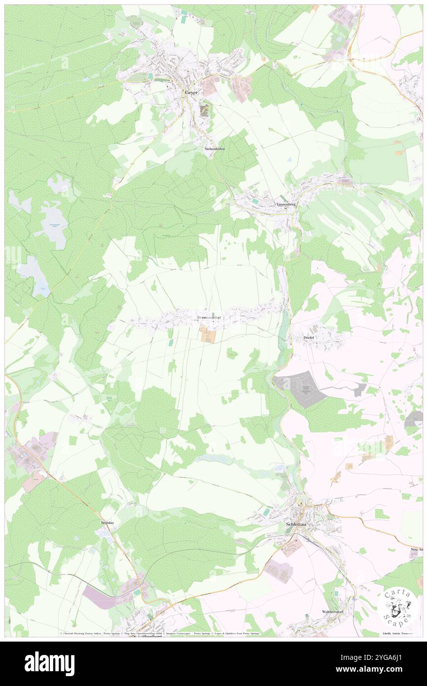 Hermannsdorf, DE, Germania, Sassonia, N 50 35' 19'', N 12 55' 49'', mappa, Cartascapes Mappa pubblicata nel 2024. Esplora Cartascapes, una mappa che rivela i diversi paesaggi, culture ed ecosistemi della Terra. Viaggia attraverso il tempo e lo spazio, scoprendo l'interconnessione del passato, del presente e del futuro del nostro pianeta. Foto Stock