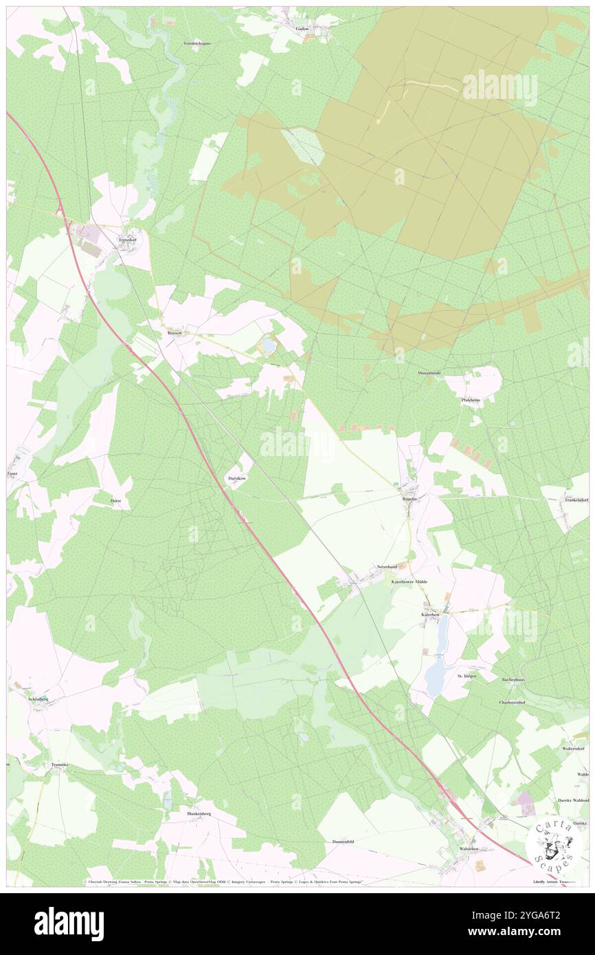 Raegelin, DE, Germania, Brandeburgo, N 53 0' 49'', N 12 38' 51'', mappa, Cartascapes Mappa pubblicata nel 2024. Esplora Cartascapes, una mappa che rivela i diversi paesaggi, culture ed ecosistemi della Terra. Viaggia attraverso il tempo e lo spazio, scoprendo l'interconnessione del passato, del presente e del futuro del nostro pianeta. Foto Stock