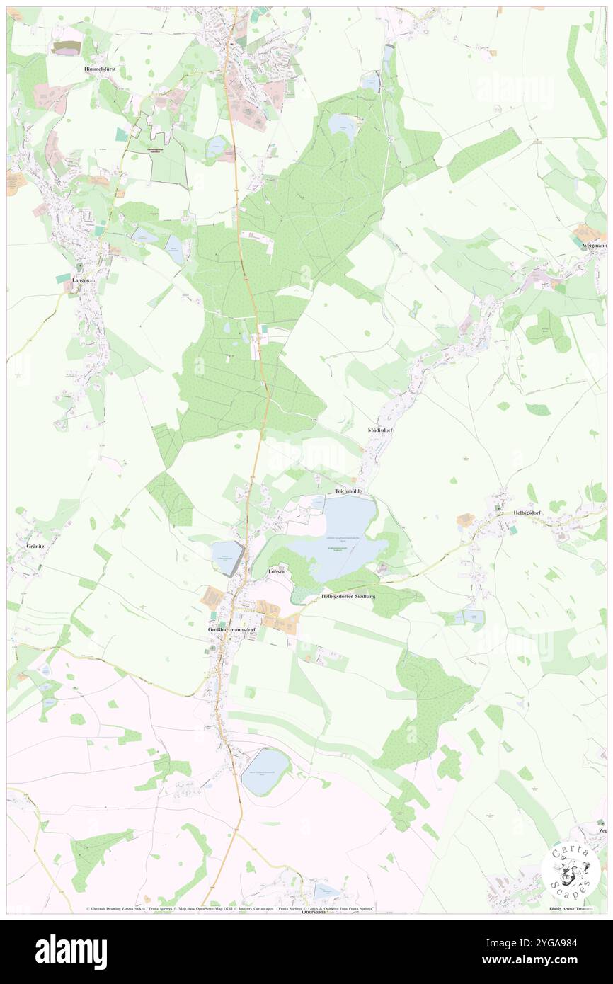 Wiesengut, DE, Germania, Sassonia, N 50 49' 0'', N 13 19' 59'', mappa, Cartascapes Mappa pubblicata nel 2024. Esplora Cartascapes, una mappa che rivela i diversi paesaggi, culture ed ecosistemi della Terra. Viaggia attraverso il tempo e lo spazio, scoprendo l'interconnessione del passato, del presente e del futuro del nostro pianeta. Foto Stock