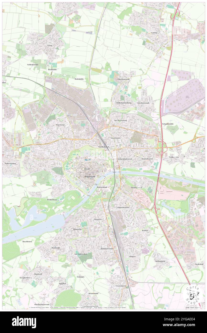 Bastione di Rechberg, alta Baviera, DE, Germania, Baviera, N 48 46' 11'', N 11 25' 54'', MAP, Cartascapes Map pubblicata nel 2024. Esplora Cartascapes, una mappa che rivela i diversi paesaggi, culture ed ecosistemi della Terra. Viaggia attraverso il tempo e lo spazio, scoprendo l'interconnessione del passato, del presente e del futuro del nostro pianeta. Foto Stock