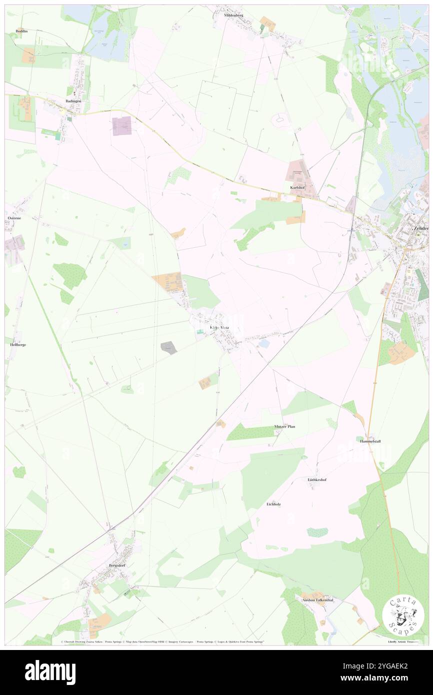 Kleinmutz, DE, Germania, Brandeburgo, N 52 57' 56'', N 13 17' 7'', mappa, Cartascapes Mappa pubblicata nel 2024. Esplora Cartascapes, una mappa che rivela i diversi paesaggi, culture ed ecosistemi della Terra. Viaggia attraverso il tempo e lo spazio, scoprendo l'interconnessione del passato, del presente e del futuro del nostro pianeta. Foto Stock