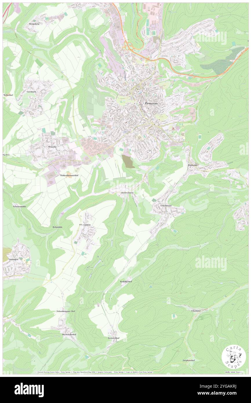 Niedersimten, DE, Germania, Rheinland-Pfalz, N 49 10' 36'', N 7 35' 53'', mappa, Cartascapes Mappa pubblicata nel 2024. Esplora Cartascapes, una mappa che rivela i diversi paesaggi, culture ed ecosistemi della Terra. Viaggia attraverso il tempo e lo spazio, scoprendo l'interconnessione del passato, del presente e del futuro del nostro pianeta. Foto Stock