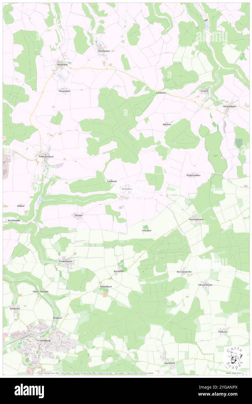 Heimberg, Regierungsbezirk Stuttgart, DE, Germania, Baden-Wurttemberg, N 49 23' 9'', N 10 0' 55'', MAP, Cartascapes Map pubblicata nel 2024. Esplora Cartascapes, una mappa che rivela i diversi paesaggi, culture ed ecosistemi della Terra. Viaggia attraverso il tempo e lo spazio, scoprendo l'interconnessione del passato, del presente e del futuro del nostro pianeta. Foto Stock