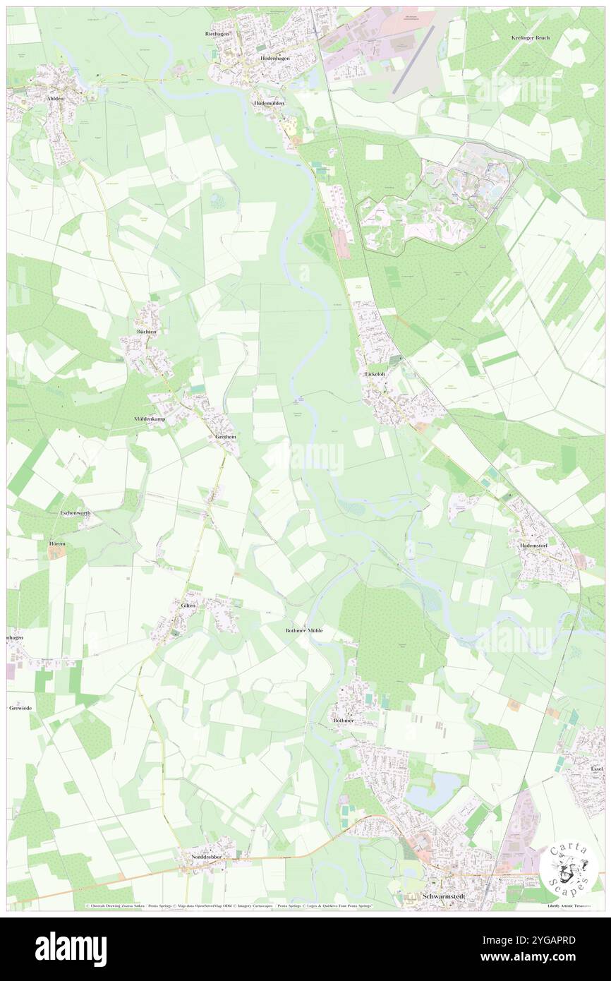 Leine, DE, Germania, N 52 43' 20'', N 9 35' 37'', mappa, Cartascapes Mappa pubblicata nel 2024. Esplora Cartascapes, una mappa che rivela i diversi paesaggi, culture ed ecosistemi della Terra. Viaggia attraverso il tempo e lo spazio, scoprendo l'interconnessione del passato, del presente e del futuro del nostro pianeta. Foto Stock