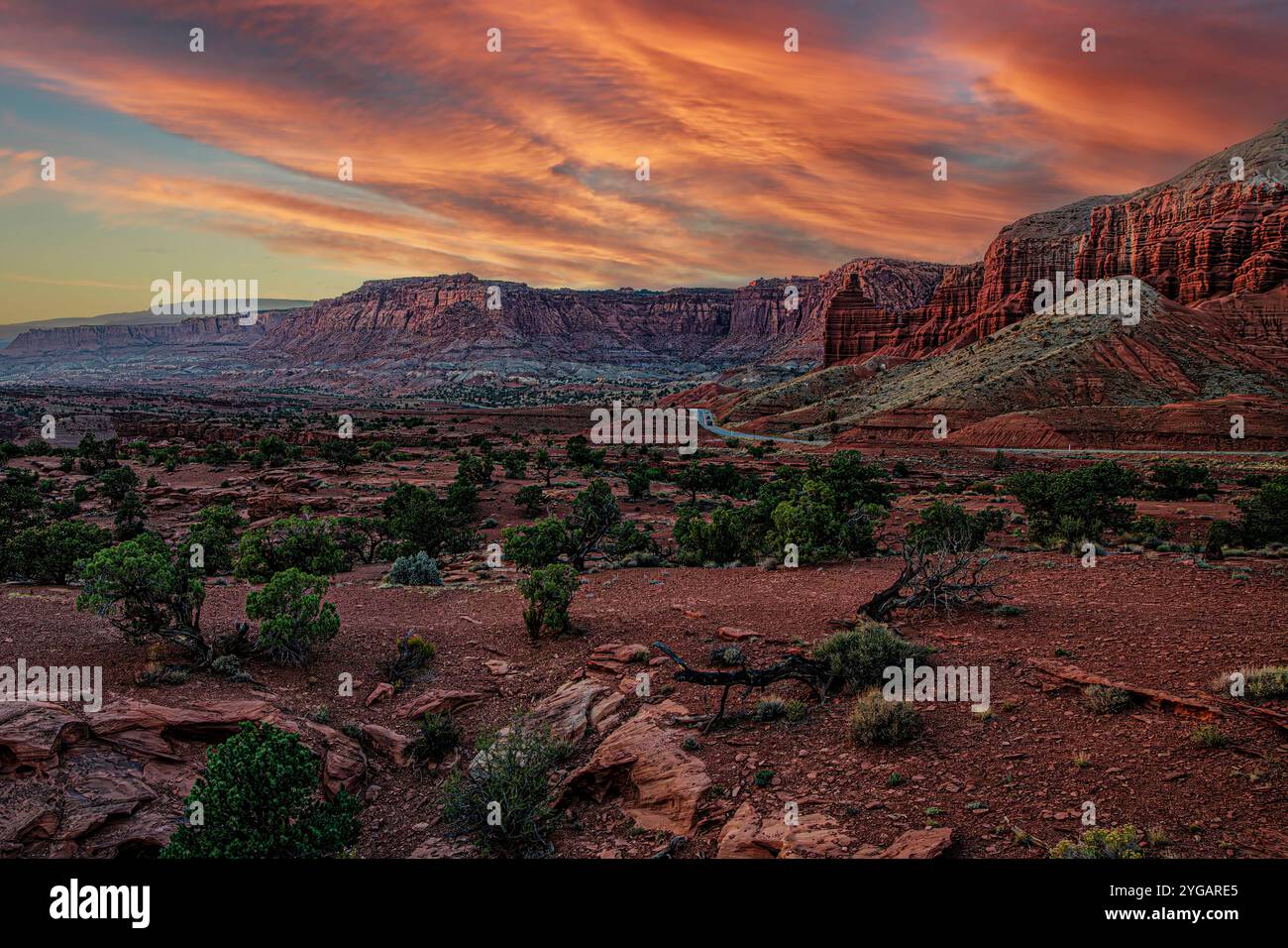 Parco nazionale di Capitol Reef Foto Stock