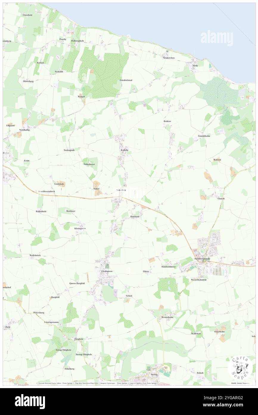 Quern, DE, Germania, Schleswig-Holstein, N 54 45' 0'', N 9 43' 0'', mappa, Cartascapes Map pubblicata nel 2024. Esplora Cartascapes, una mappa che rivela i diversi paesaggi, culture ed ecosistemi della Terra. Viaggia attraverso il tempo e lo spazio, scoprendo l'interconnessione del passato, del presente e del futuro del nostro pianeta. Foto Stock