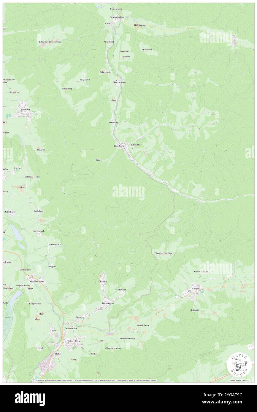 Eisenbacher Wald, DE, Germania, Baden-Wurttemberg, N 47 42' 12'', N 10 7' 17''', mappa, Cartascapes Mappa pubblicata nel 2024. Esplora Cartascapes, una mappa che rivela i diversi paesaggi, culture ed ecosistemi della Terra. Viaggia attraverso il tempo e lo spazio, scoprendo l'interconnessione del passato, del presente e del futuro del nostro pianeta. Foto Stock