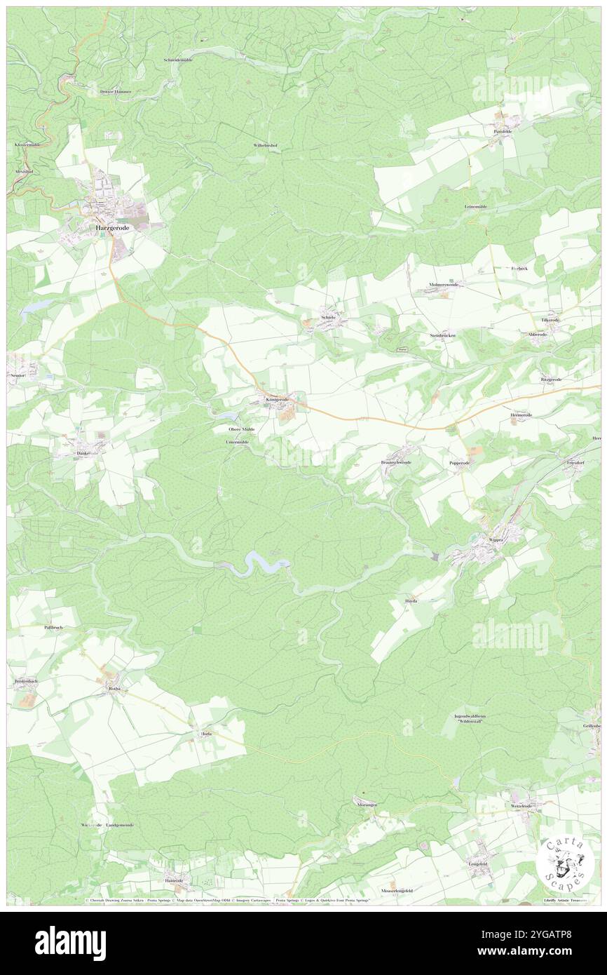 Ziegenberg, DE, Germania, Turingia, N 50 37' 59'', N 11 9' 0'', mappa, Cartascapes Mappa pubblicata nel 2024. Esplora Cartascapes, una mappa che rivela i diversi paesaggi, culture ed ecosistemi della Terra. Viaggia attraverso il tempo e lo spazio, scoprendo l'interconnessione del passato, del presente e del futuro del nostro pianeta. Foto Stock