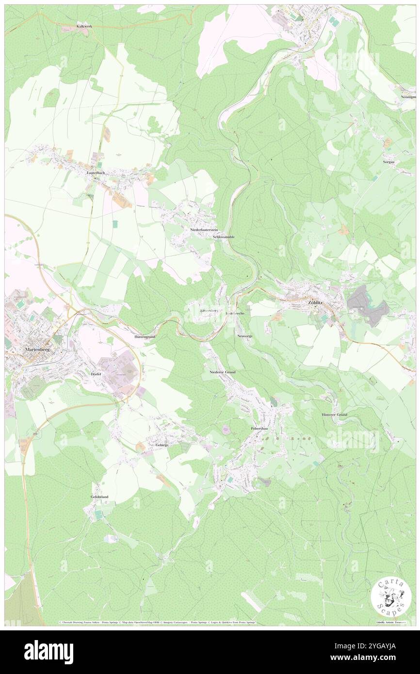 Rittersberg, DE, Germania, Sassonia, N 50 39' 21''', N 13 12' 20''', mappa, Cartascapes Mappa pubblicata nel 2024. Esplora Cartascapes, una mappa che rivela i diversi paesaggi, culture ed ecosistemi della Terra. Viaggia attraverso il tempo e lo spazio, scoprendo l'interconnessione del passato, del presente e del futuro del nostro pianeta. Foto Stock