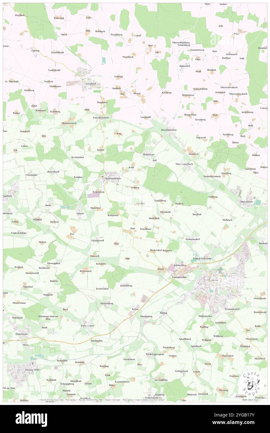 Kasthal, bassa Baviera, DE, Germania, Baviera, N 48 23' 9'', N 12 13' 28'', MAP, Cartascapes Map pubblicata nel 2024. Esplora Cartascapes, una mappa che rivela i diversi paesaggi, culture ed ecosistemi della Terra. Viaggia attraverso il tempo e lo spazio, scoprendo l'interconnessione del passato, del presente e del futuro del nostro pianeta. Foto Stock