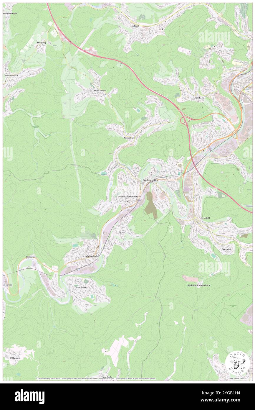 Niederschelderhuette, DE, Germania, Rheinland-Pfalz, N 50 50' 29'', N 7 57' 40'', mappa, Cartascapes Mappa pubblicata nel 2024. Esplora Cartascapes, una mappa che rivela i diversi paesaggi, culture ed ecosistemi della Terra. Viaggia attraverso il tempo e lo spazio, scoprendo l'interconnessione del passato, del presente e del futuro del nostro pianeta. Foto Stock