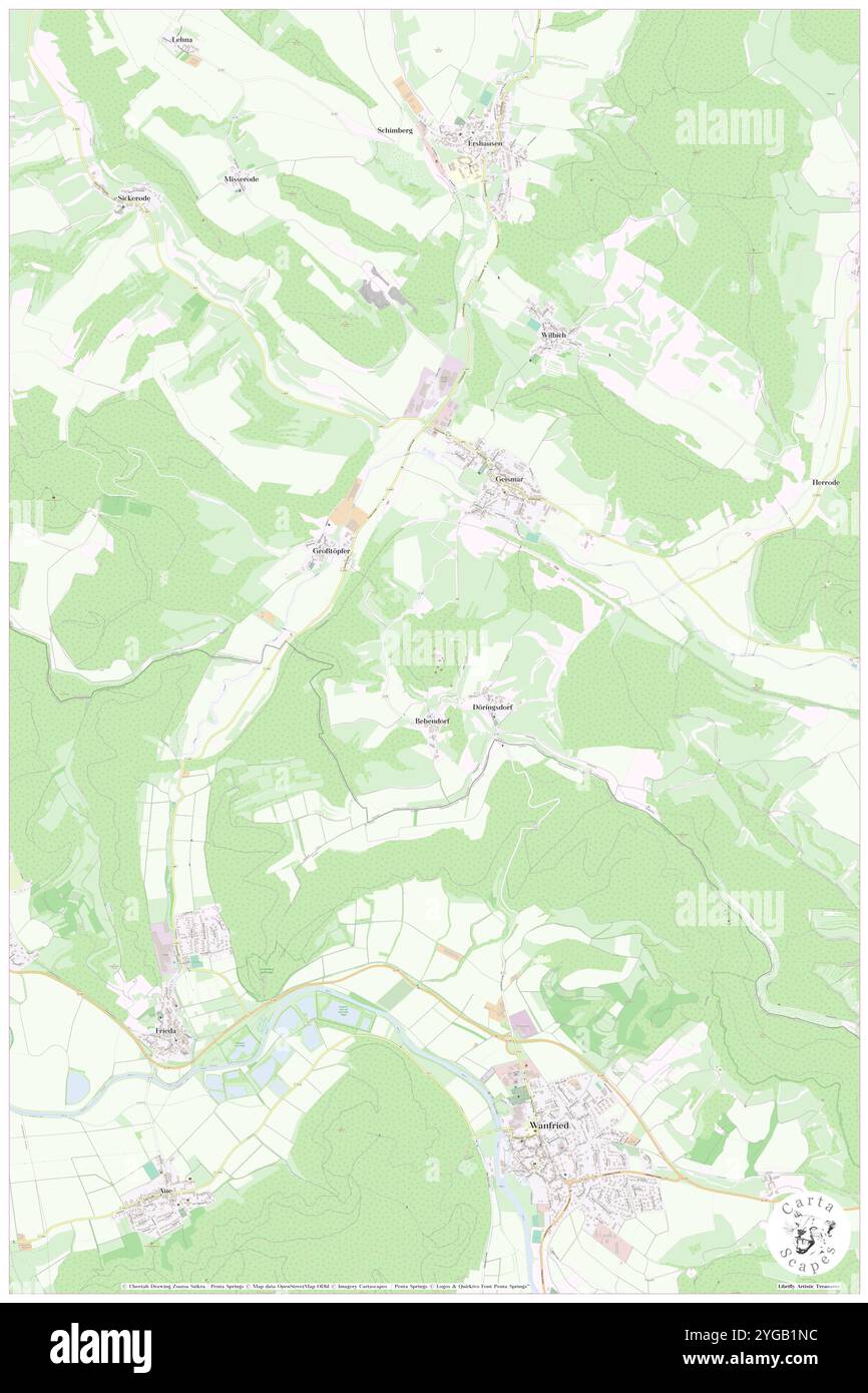 Huelfensberg, DE, Germania, Turingia, N 51 13' 8'', N 10 9' 26'', mappa, Cartascapes Mappa pubblicata nel 2024. Esplora Cartascapes, una mappa che rivela i diversi paesaggi, culture ed ecosistemi della Terra. Viaggia attraverso il tempo e lo spazio, scoprendo l'interconnessione del passato, del presente e del futuro del nostro pianeta. Foto Stock