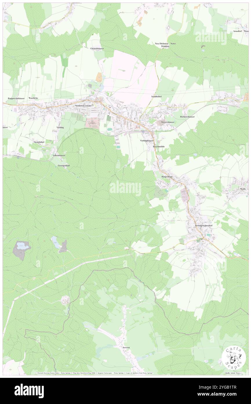 Vogelberg, DE, Germania, Sassonia, N 51 4' 33'', N 14 18' 53'', mappa, Cartascapes Mappa pubblicata nel 2024. Esplora Cartascapes, una mappa che rivela i diversi paesaggi, culture ed ecosistemi della Terra. Viaggia attraverso il tempo e lo spazio, scoprendo l'interconnessione del passato, del presente e del futuro del nostro pianeta. Foto Stock