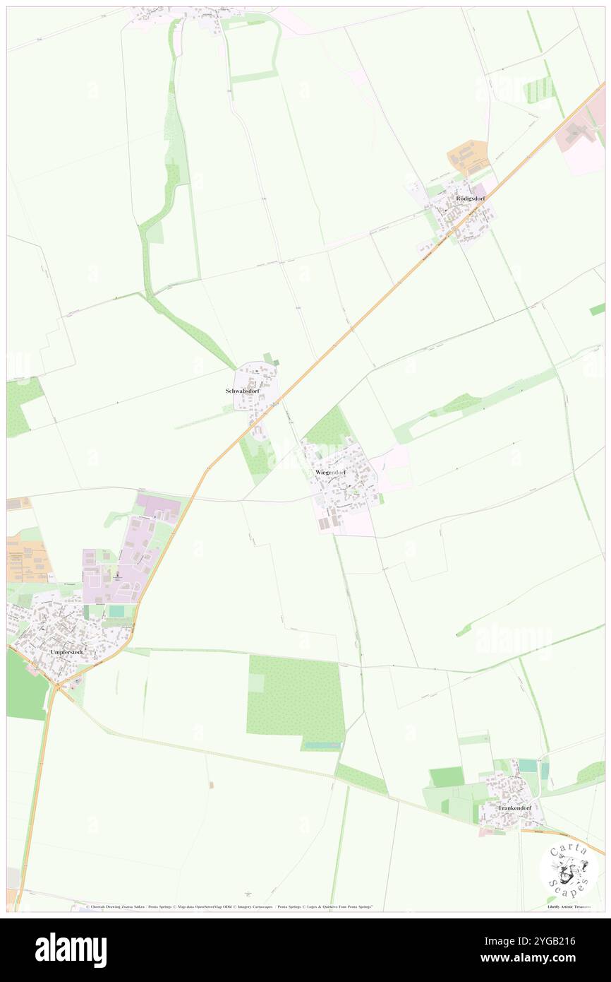 Wiegendorf, DE, Germania, Turingia, N 50 58' 59'', N 11 25' 59'', mappa, Cartascapes Mappa pubblicata nel 2024. Esplora Cartascapes, una mappa che rivela i diversi paesaggi, culture ed ecosistemi della Terra. Viaggia attraverso il tempo e lo spazio, scoprendo l'interconnessione del passato, del presente e del futuro del nostro pianeta. Foto Stock