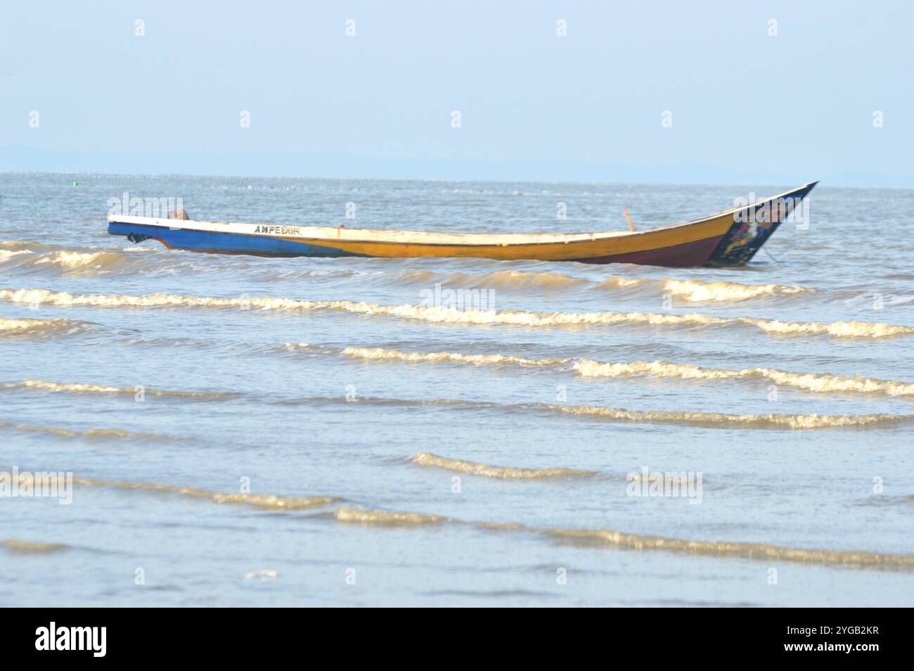 modelli di correnti maree sulla spiaggia Foto Stock