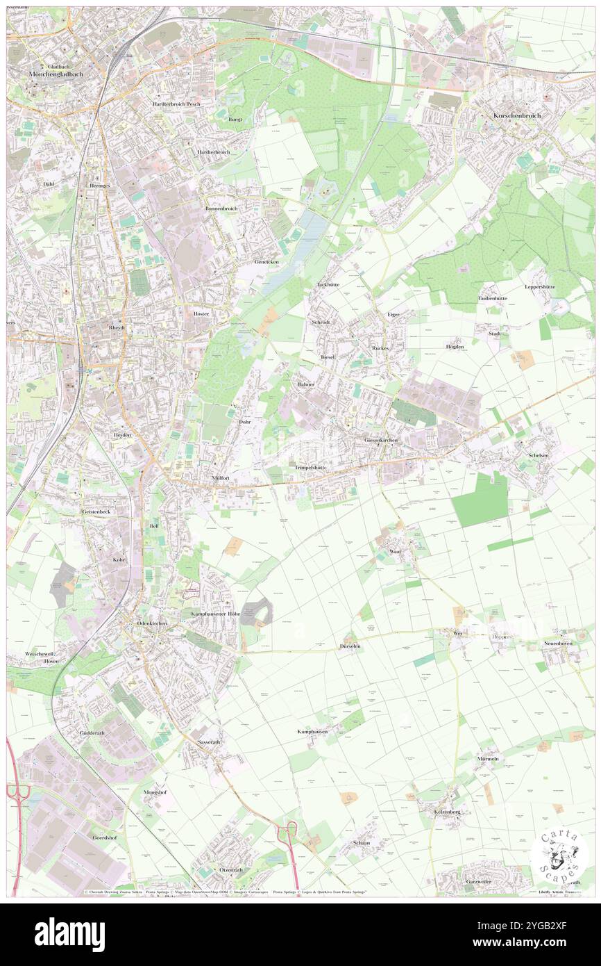 Trimpelshuette, distretto di Düsseldorf, DE, Germania, Renania settentrionale-Vestfalia, N 51 9' 15'', N 6 28' 38'', MAP, Cartascapes Map pubblicata nel 2024. Esplora Cartascapes, una mappa che rivela i diversi paesaggi, culture ed ecosistemi della Terra. Viaggia attraverso il tempo e lo spazio, scoprendo l'interconnessione del passato, del presente e del futuro del nostro pianeta. Foto Stock