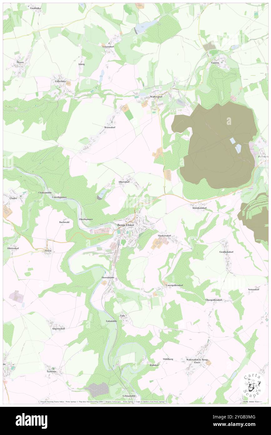 Schlossberga, DE, Germania, Turingia, N 50 45' 25'', N 12 9' 54'', mappa, Cartascapes Mappa pubblicata nel 2024. Esplora Cartascapes, una mappa che rivela i diversi paesaggi, culture ed ecosistemi della Terra. Viaggia attraverso il tempo e lo spazio, scoprendo l'interconnessione del passato, del presente e del futuro del nostro pianeta. Foto Stock