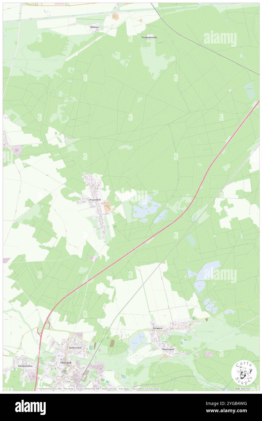 Theresenteich, DE, Germania, Brandeburgo, N 51 25' 0'', N 13 46' 59'', mappa, Cartascapes Mappa pubblicata nel 2024. Esplora Cartascapes, una mappa che rivela i diversi paesaggi, culture ed ecosistemi della Terra. Viaggia attraverso il tempo e lo spazio, scoprendo l'interconnessione del passato, del presente e del futuro del nostro pianeta. Foto Stock