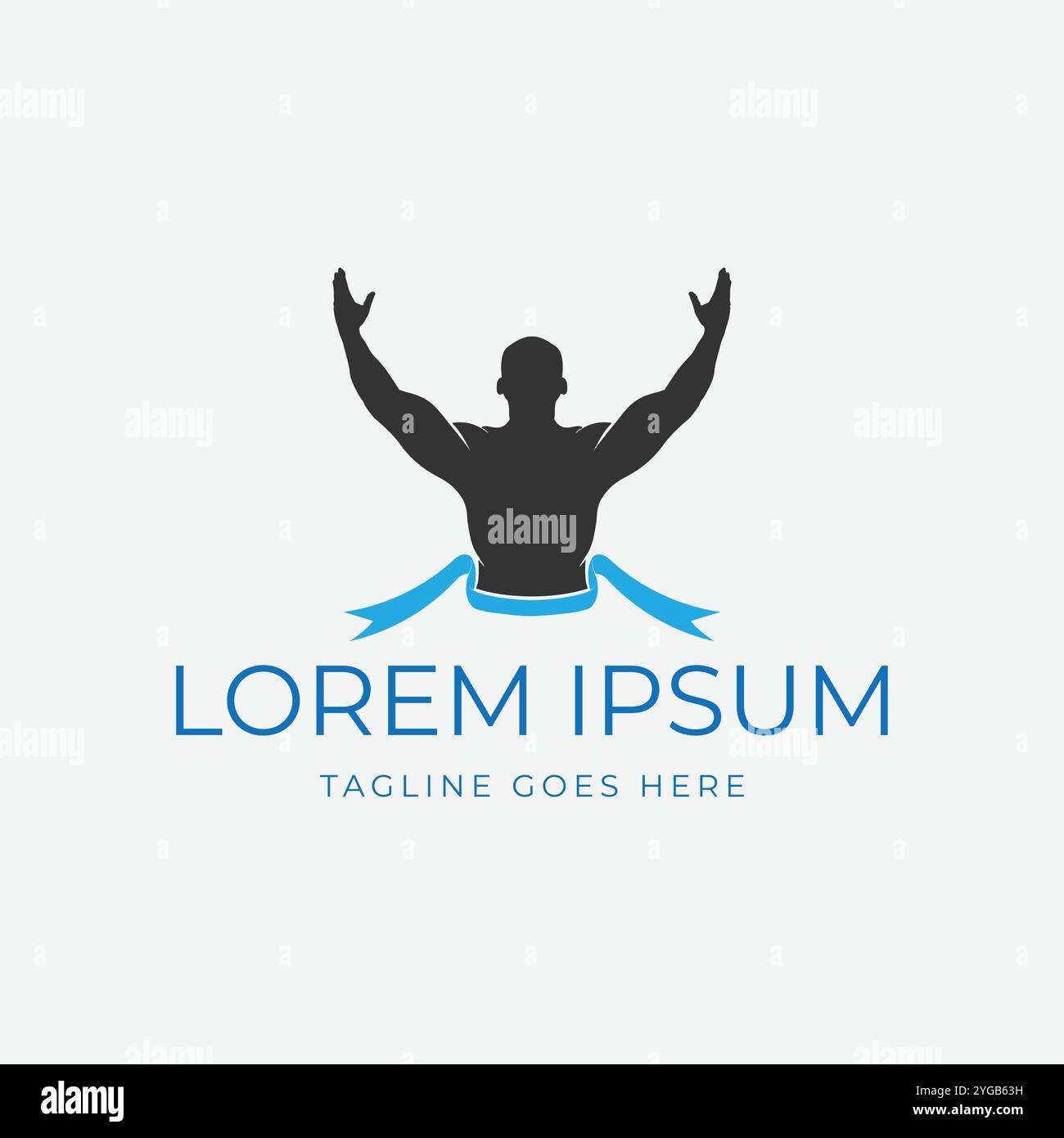 Spread Hands Man male celebra la vittoria finale Marathon Run icona illustrazione Design Vector Illustrazione Vettoriale