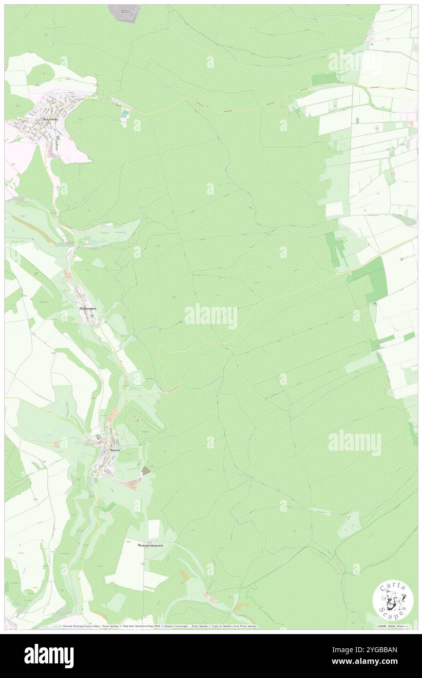 Grossengotternsches Holz, DE, Germania, Turingia, N 51 8' 5'', N 10 21' 38''', mappa, Cartascapes Mappa pubblicata nel 2024. Esplora Cartascapes, una mappa che rivela i diversi paesaggi, culture ed ecosistemi della Terra. Viaggia attraverso il tempo e lo spazio, scoprendo l'interconnessione del passato, del presente e del futuro del nostro pianeta. Foto Stock