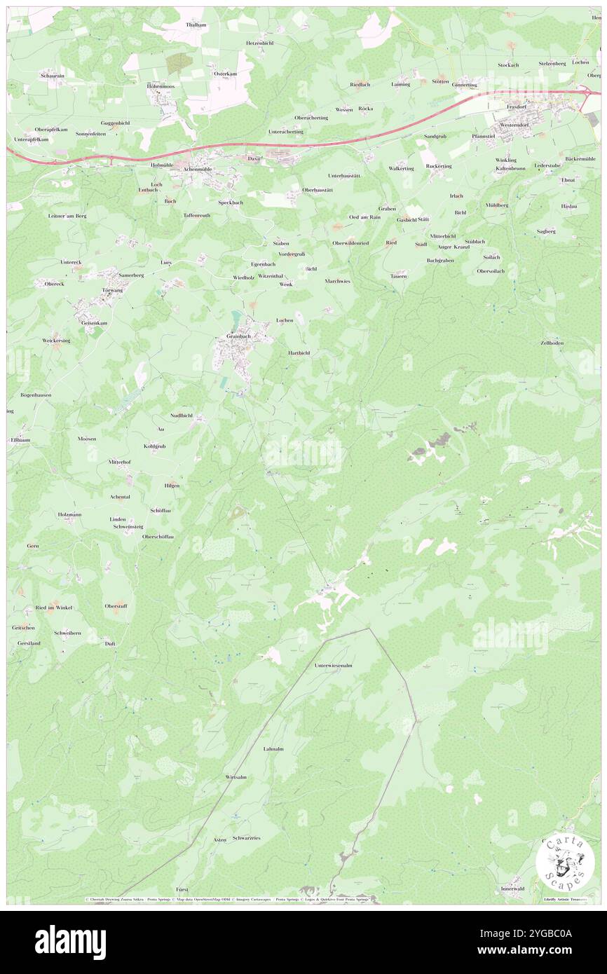 Schwarzer SEE, DE, Germania, Baviera, N 47 45' 45'', N 12 14' 45'', mappa, Cartascapes Mappa pubblicata nel 2024. Esplora Cartascapes, una mappa che rivela i diversi paesaggi, culture ed ecosistemi della Terra. Viaggia attraverso il tempo e lo spazio, scoprendo l'interconnessione del passato, del presente e del futuro del nostro pianeta. Foto Stock