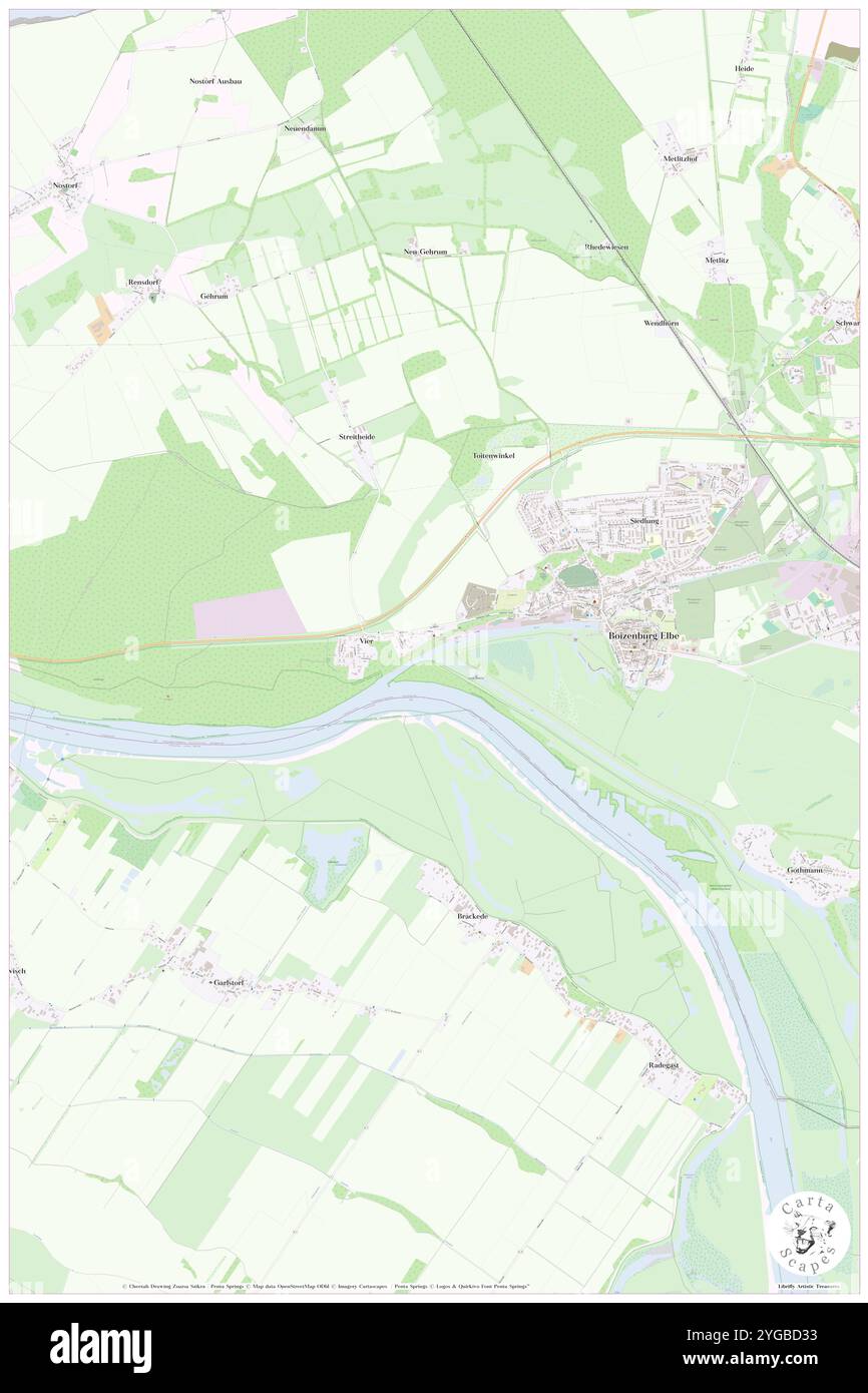 Boize, DE, Germania, N 53 22' 26'', N 10 41' 54'', mappa, Cartascapes Mappa pubblicata nel 2024. Esplora Cartascapes, una mappa che rivela i diversi paesaggi, culture ed ecosistemi della Terra. Viaggia attraverso il tempo e lo spazio, scoprendo l'interconnessione del passato, del presente e del futuro del nostro pianeta. Foto Stock