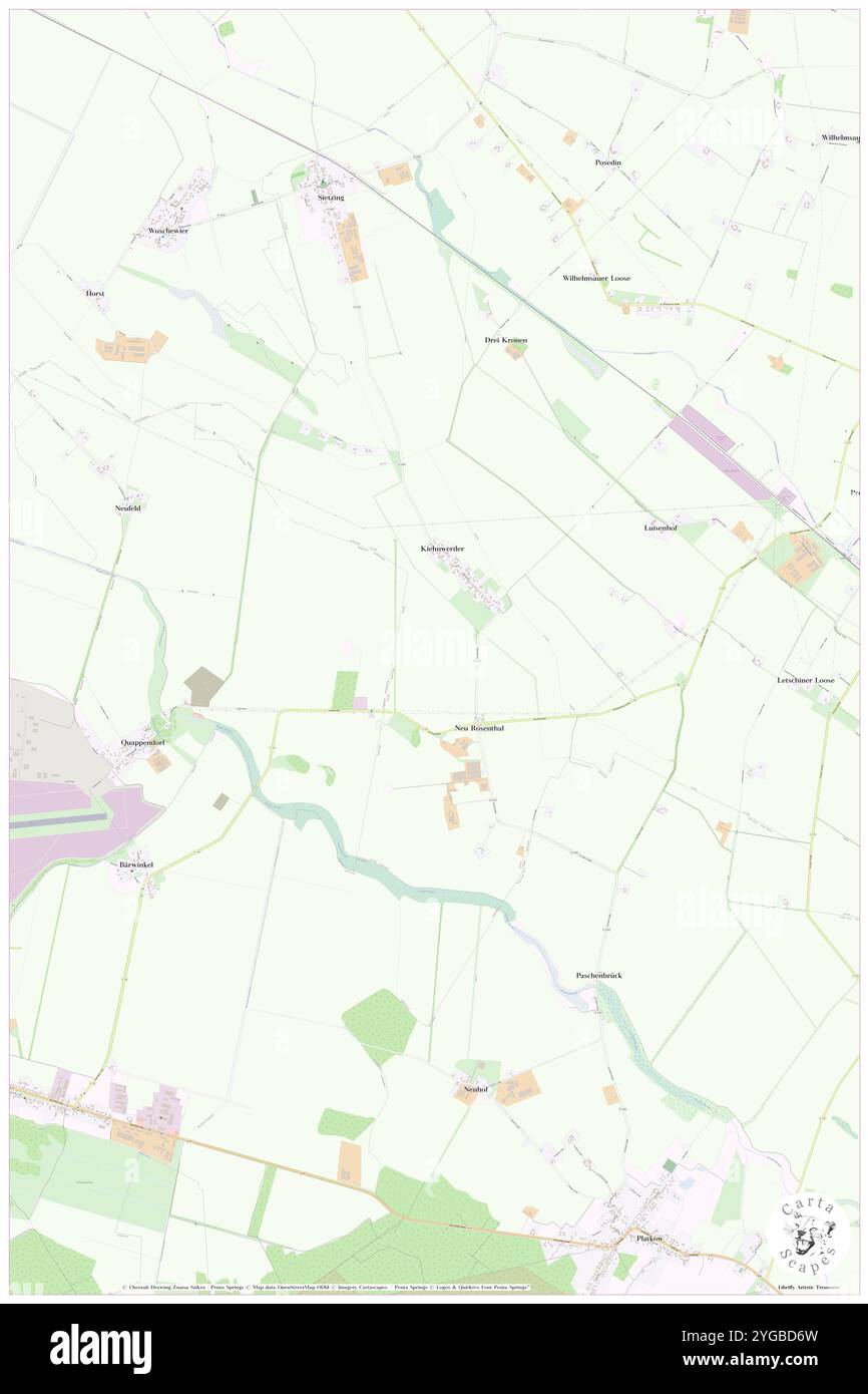 Kiehnwerder, DE, Germania, Brandeburgo, N 52 37' 53'', N 14 18' 10'', mappa, Cartascapes Mappa pubblicata nel 2024. Esplora Cartascapes, una mappa che rivela i diversi paesaggi, culture ed ecosistemi della Terra. Viaggia attraverso il tempo e lo spazio, scoprendo l'interconnessione del passato, del presente e del futuro del nostro pianeta. Foto Stock