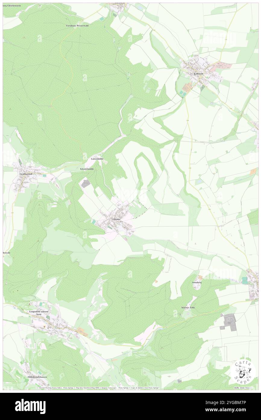 Effelder, DE, Germania, N 50 21' 7'', N 11 1' 47'', mappa, Cartascapes Mappa pubblicata nel 2024. Esplora Cartascapes, una mappa che rivela i diversi paesaggi, culture ed ecosistemi della Terra. Viaggia attraverso il tempo e lo spazio, scoprendo l'interconnessione del passato, del presente e del futuro del nostro pianeta. Foto Stock