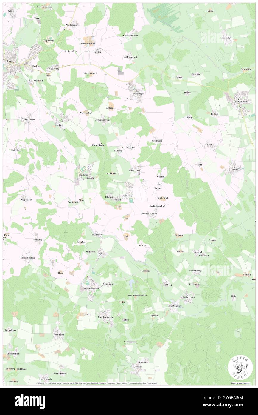 Anteroling, alta Baviera, DE, Germania, Baviera, N 47 57' 8'', N 11 54' 49'', MAP, Cartascapes Map pubblicata nel 2024. Esplora Cartascapes, una mappa che rivela i diversi paesaggi, culture ed ecosistemi della Terra. Viaggia attraverso il tempo e lo spazio, scoprendo l'interconnessione del passato, del presente e del futuro del nostro pianeta. Foto Stock