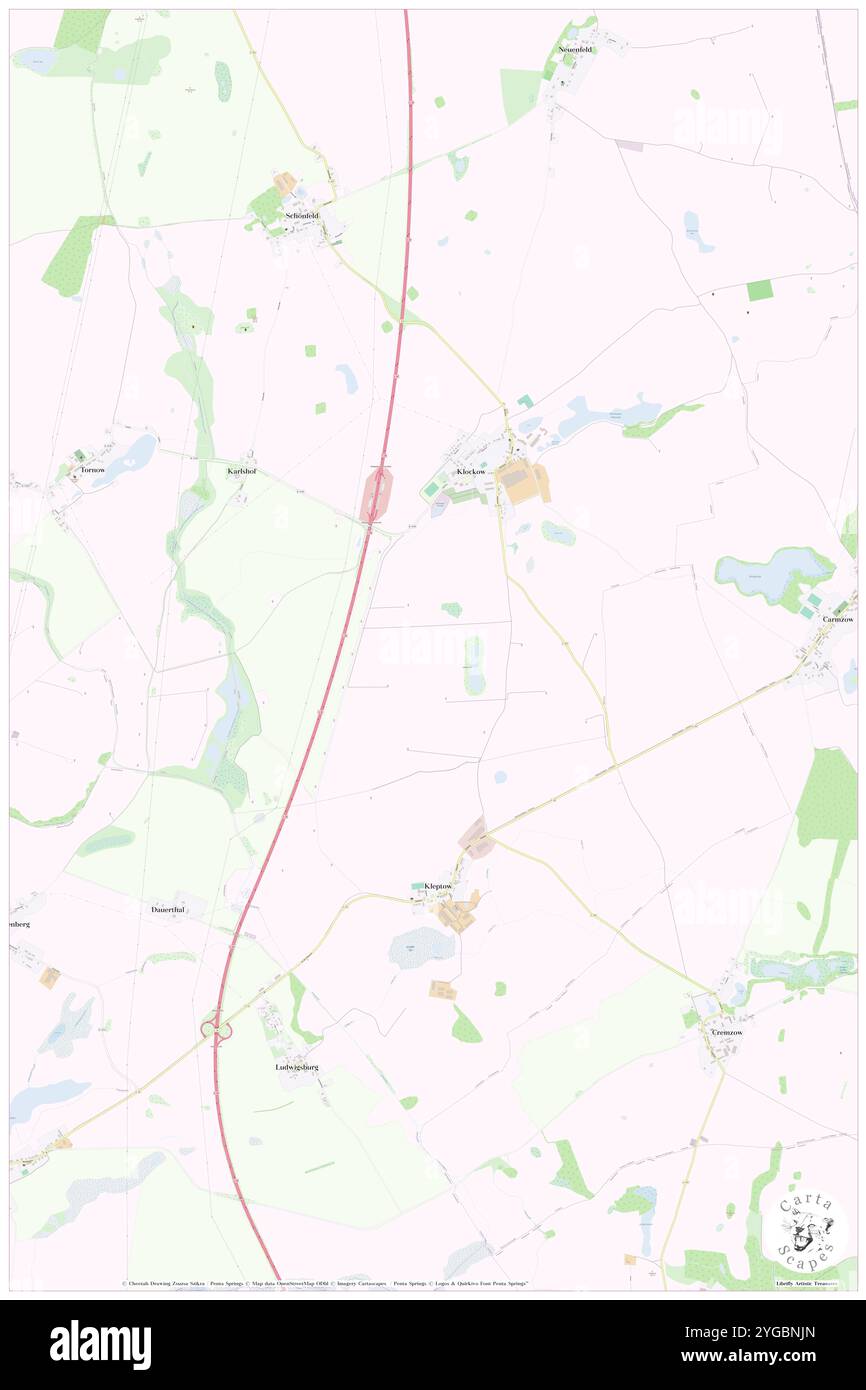 Prenzlauer SEE, DE, Germania, Brandeburgo, N 53 22' 59'', N 14 0' 0''', mappa, Cartascapes Mappa pubblicata nel 2024. Esplora Cartascapes, una mappa che rivela i diversi paesaggi, culture ed ecosistemi della Terra. Viaggia attraverso il tempo e lo spazio, scoprendo l'interconnessione del passato, del presente e del futuro del nostro pianeta. Foto Stock