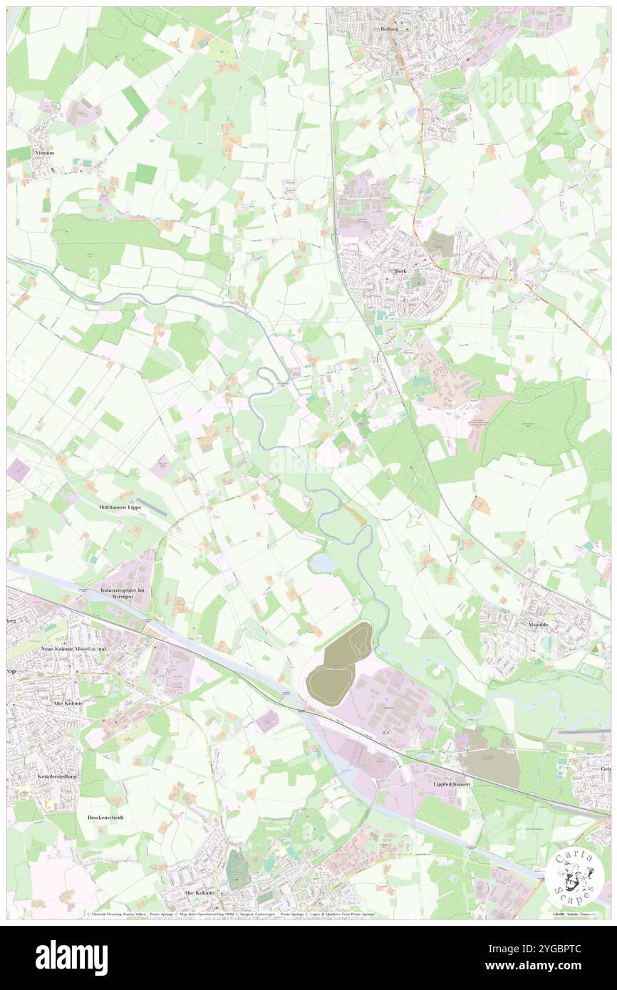 Sudfeldbach, DE, Germania, Renania settentrionale-Vestfalia, N 51 38' 42'', N 7 27' 6'', mappa, Cartascapes Mappa pubblicata nel 2024. Esplora Cartascapes, una mappa che rivela i diversi paesaggi, culture ed ecosistemi della Terra. Viaggia attraverso il tempo e lo spazio, scoprendo l'interconnessione del passato, del presente e del futuro del nostro pianeta. Foto Stock