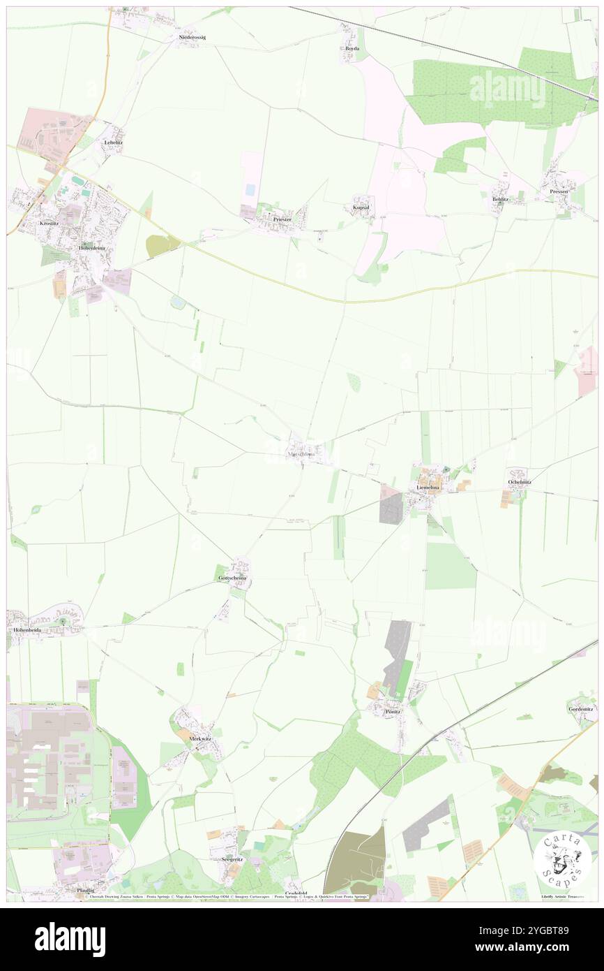 Mutschlena, DE, Germania, Sassonia, N 51 26' 18'', N 12 29' 30'', mappa, Cartascapes Mappa pubblicata nel 2024. Esplora Cartascapes, una mappa che rivela i diversi paesaggi, culture ed ecosistemi della Terra. Viaggia attraverso il tempo e lo spazio, scoprendo l'interconnessione del passato, del presente e del futuro del nostro pianeta. Foto Stock