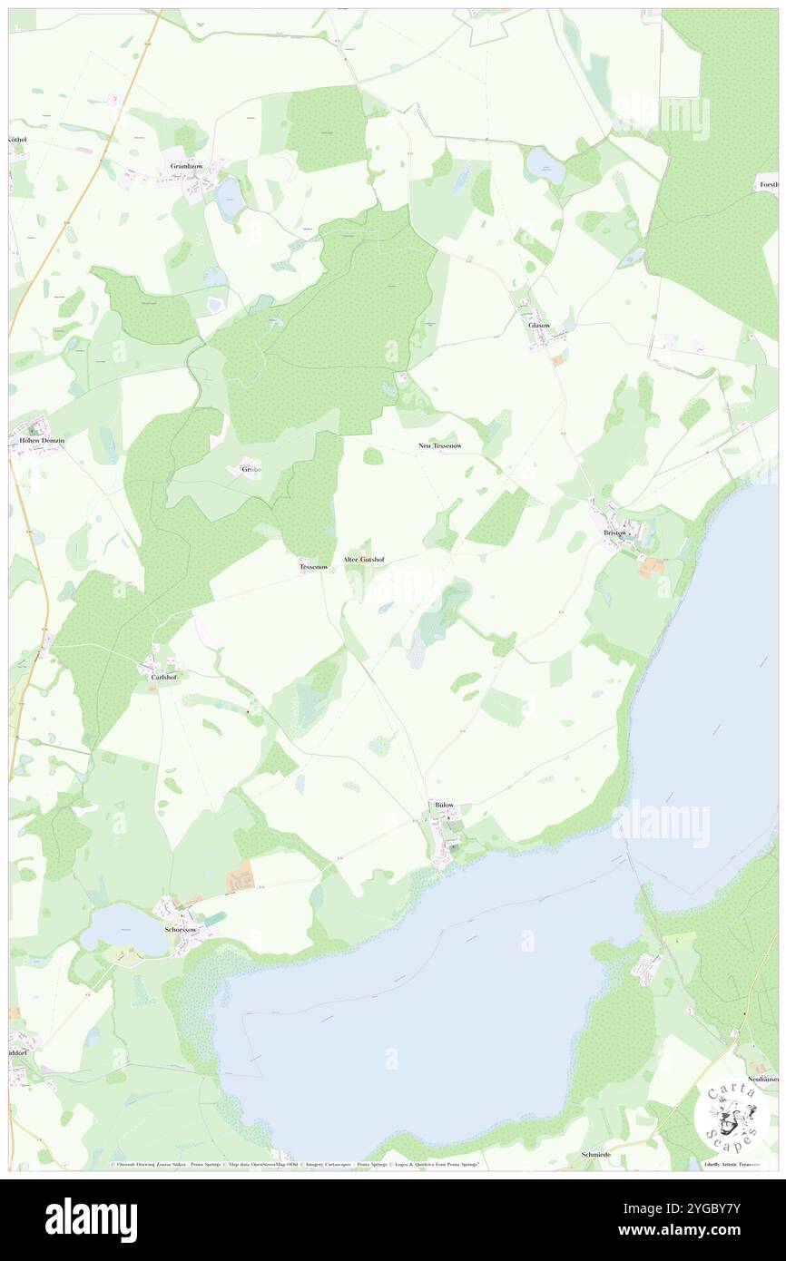 Schorssow, DE, Germania, Meclemburgo-Vorpommern, N 53 41' 0'', N 12 33' 58''', mappa, Cartascapes Mappa pubblicata nel 2024. Esplora Cartascapes, una mappa che rivela i diversi paesaggi, culture ed ecosistemi della Terra. Viaggia attraverso il tempo e lo spazio, scoprendo l'interconnessione del passato, del presente e del futuro del nostro pianeta. Foto Stock