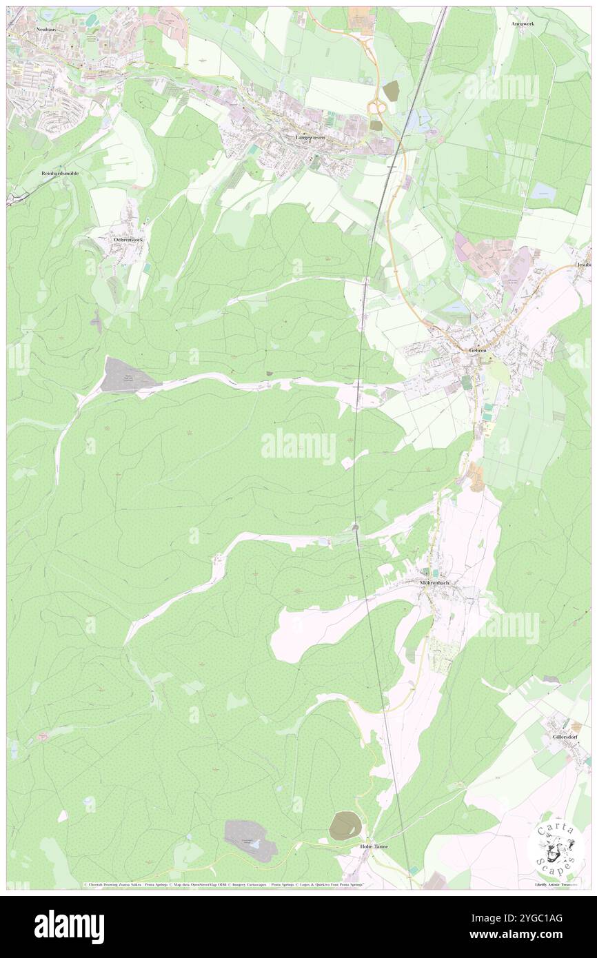 Hinterer Brandkopf, DE, Germania, Turingia, N 50 38' 15'', N 10 58' 20'', mappa, Cartascapes Mappa pubblicata nel 2024. Esplora Cartascapes, una mappa che rivela i diversi paesaggi, culture ed ecosistemi della Terra. Viaggia attraverso il tempo e lo spazio, scoprendo l'interconnessione del passato, del presente e del futuro del nostro pianeta. Foto Stock