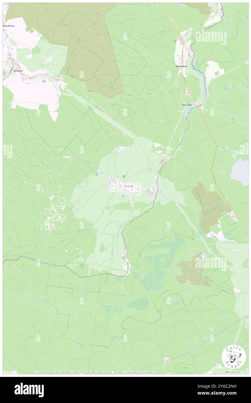 Satzung, DE, Germania, Sassonia, N 50 31' 34'', N 13 11' 46'', mappa, Cartascapes Mappa pubblicata nel 2024. Esplora Cartascapes, una mappa che rivela i diversi paesaggi, culture ed ecosistemi della Terra. Viaggia attraverso il tempo e lo spazio, scoprendo l'interconnessione del passato, del presente e del futuro del nostro pianeta. Foto Stock