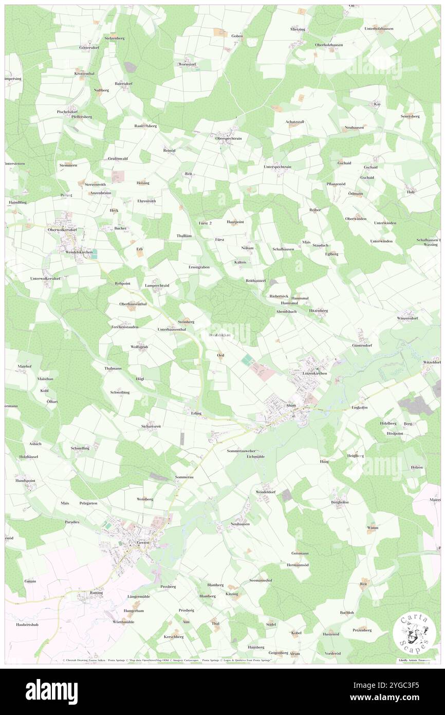 Dreifaltigkeit, bassa Baviera, DE, Germania, Baviera, N 48 32' 20'', N 12 26' 51'', MAP, Cartascapes Map pubblicata nel 2024. Esplora Cartascapes, una mappa che rivela i diversi paesaggi, culture ed ecosistemi della Terra. Viaggia attraverso il tempo e lo spazio, scoprendo l'interconnessione del passato, del presente e del futuro del nostro pianeta. Foto Stock