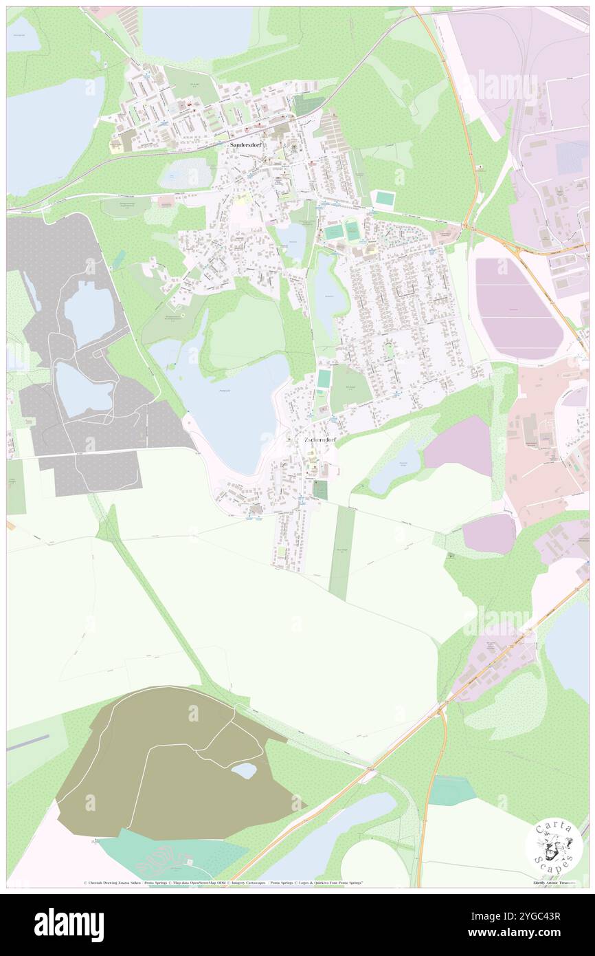 Zscherndorf, DE, Germania, Sassonia-Anhalt, N 51 36' 39'', N 12 16' 3'', mappa, Cartascapes Mappa pubblicata nel 2024. Esplora Cartascapes, una mappa che rivela i diversi paesaggi, culture ed ecosistemi della Terra. Viaggia attraverso il tempo e lo spazio, scoprendo l'interconnessione del passato, del presente e del futuro del nostro pianeta. Foto Stock