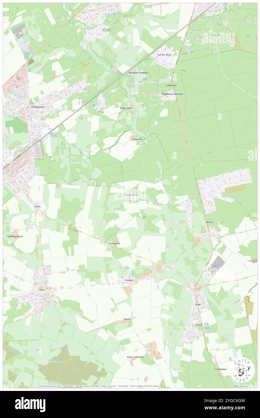 Hoinkenbostel, DE, Germania, bassa Sassonia, N 53 15' 45'', N 9 46' 34'', mappa, Cartascapes Mappa pubblicata nel 2024. Esplora Cartascapes, una mappa che rivela i diversi paesaggi, culture ed ecosistemi della Terra. Viaggia attraverso il tempo e lo spazio, scoprendo l'interconnessione del passato, del presente e del futuro del nostro pianeta. Foto Stock