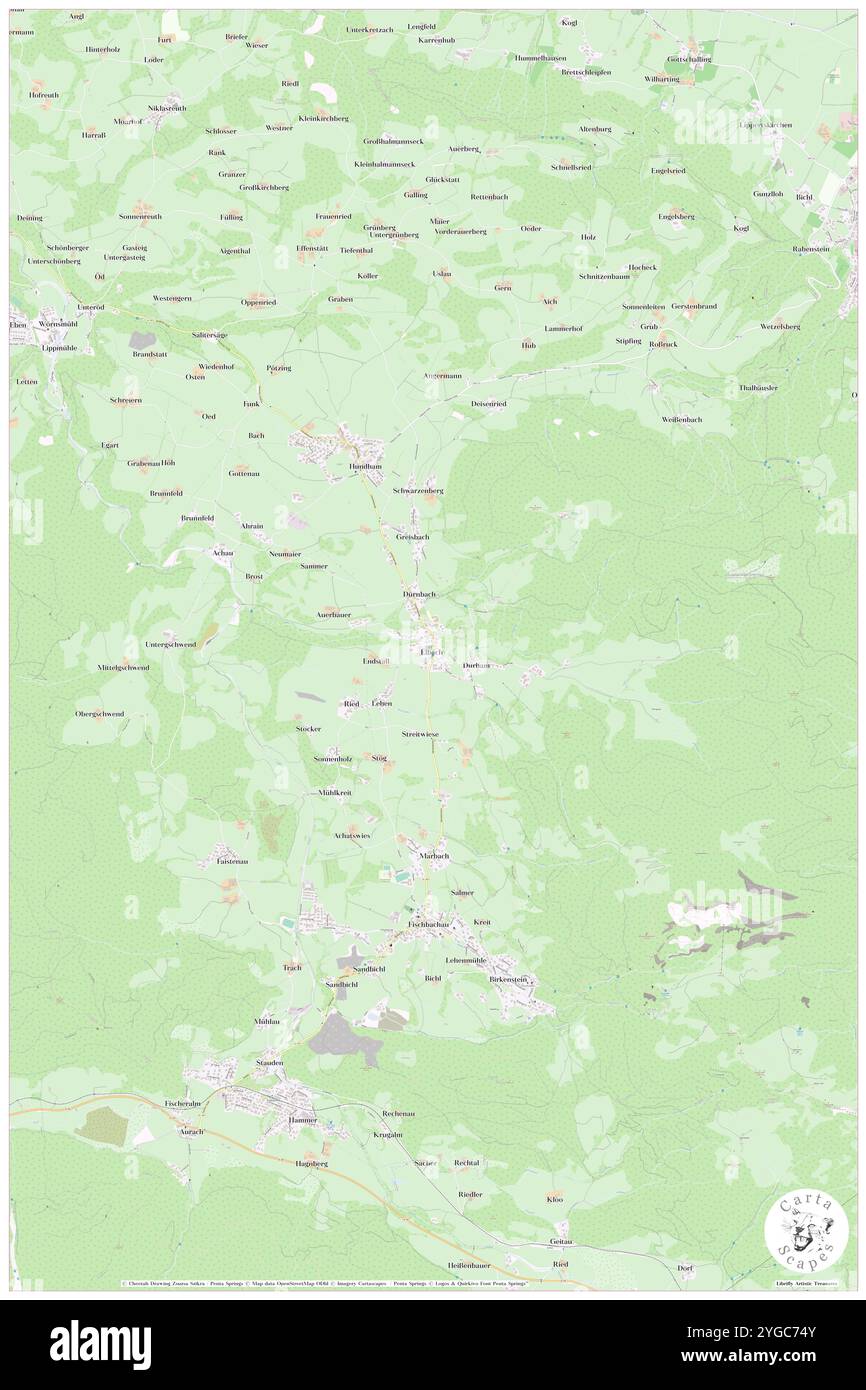 Elbach, alta Baviera, DE, Germania, Baviera, N 47 44' 29'', N 11 57' 8'', MAP, Cartascapes Map pubblicata nel 2024. Esplora Cartascapes, una mappa che rivela i diversi paesaggi, culture ed ecosistemi della Terra. Viaggia attraverso il tempo e lo spazio, scoprendo l'interconnessione del passato, del presente e del futuro del nostro pianeta. Foto Stock