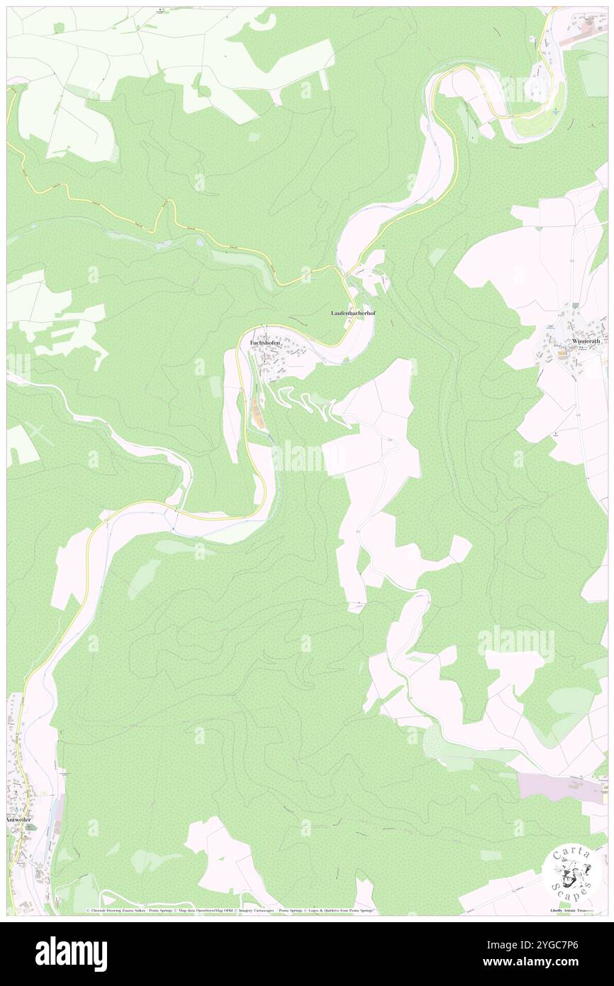 Fuchshofen, DE, Germania, Rheinland-Pfalz, N 50 25' 14'', N 6 51' 21'', mappa, Cartascapes Mappa pubblicata nel 2024. Esplora Cartascapes, una mappa che rivela i diversi paesaggi, culture ed ecosistemi della Terra. Viaggia attraverso il tempo e lo spazio, scoprendo l'interconnessione del passato, del presente e del futuro del nostro pianeta. Foto Stock