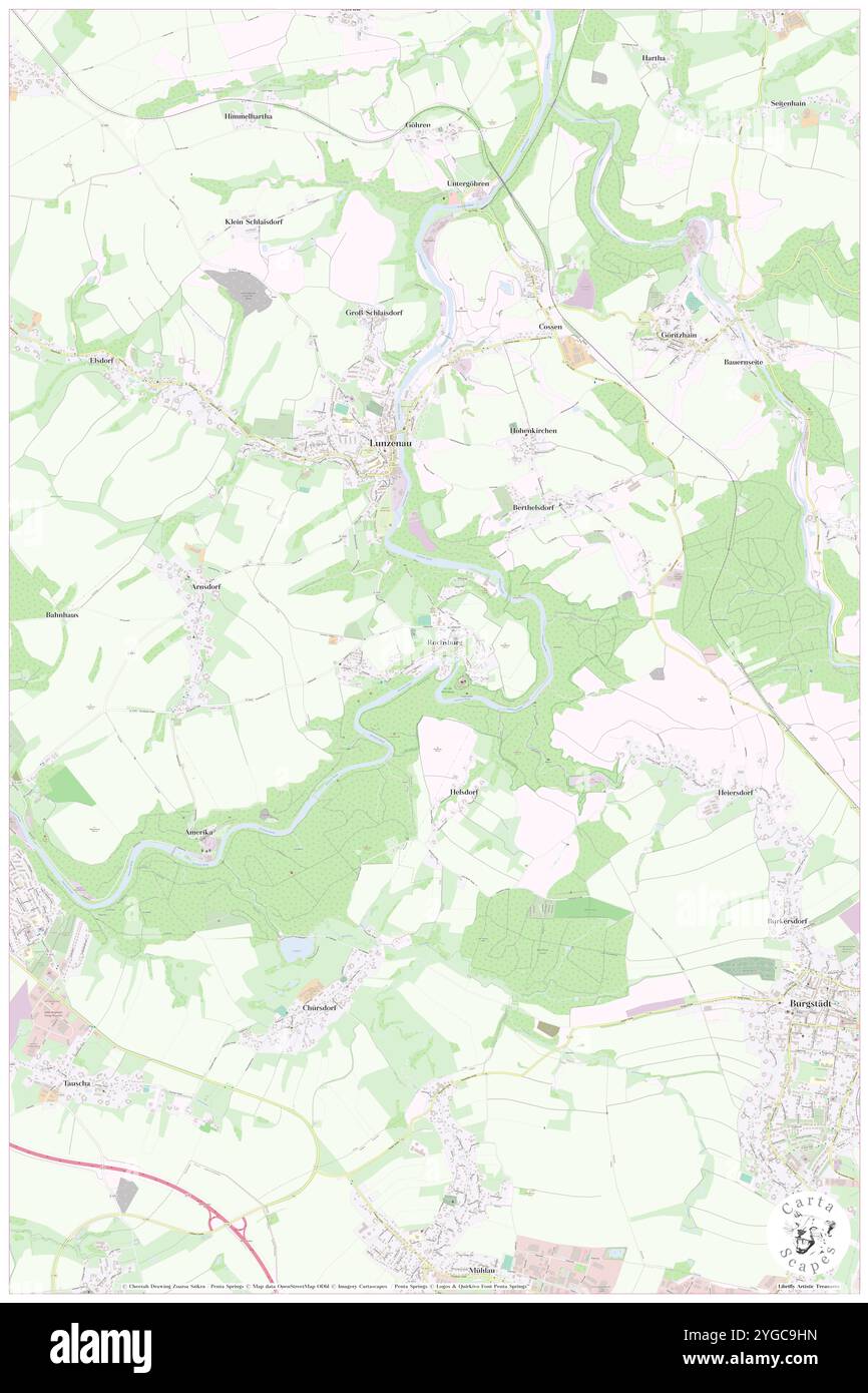 Rochsburg, DE, Germania, Sassonia, N 50 56' 46'', N 12 45' 39'', mappa, Cartascapes Mappa pubblicata nel 2024. Esplora Cartascapes, una mappa che rivela i diversi paesaggi, culture ed ecosistemi della Terra. Viaggia attraverso il tempo e lo spazio, scoprendo l'interconnessione del passato, del presente e del futuro del nostro pianeta. Foto Stock