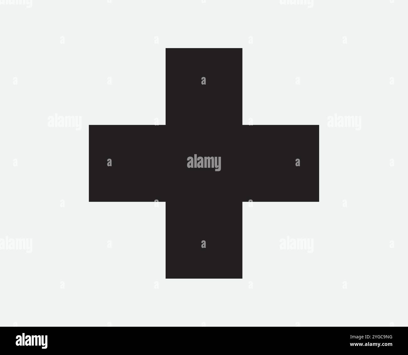 Inoltre, kit di pronto soccorso Cross Medical Medical Medical Hospital Clinic Help Health Medicine matematica Aggiungi icona profilo forma SVG Vector bianco nero Illustrazione Vettoriale