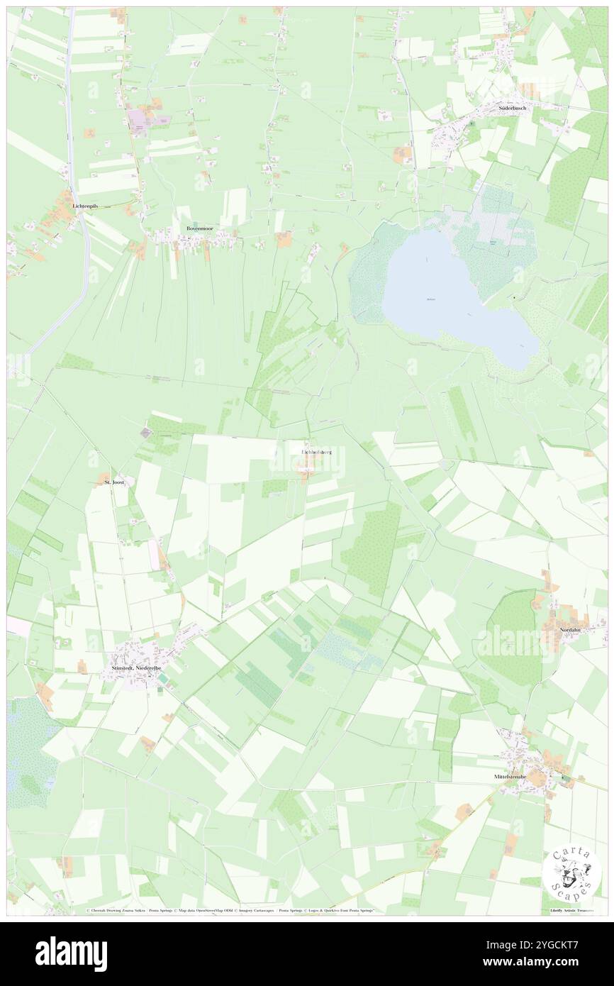 Eichhofsberg, DE, Germania, bassa Sassonia, N 53 40' 52'', N 8 59' 57'', MAP, Cartascapes Map pubblicata nel 2024. Esplora Cartascapes, una mappa che rivela i diversi paesaggi, culture ed ecosistemi della Terra. Viaggia attraverso il tempo e lo spazio, scoprendo l'interconnessione del passato, del presente e del futuro del nostro pianeta. Foto Stock